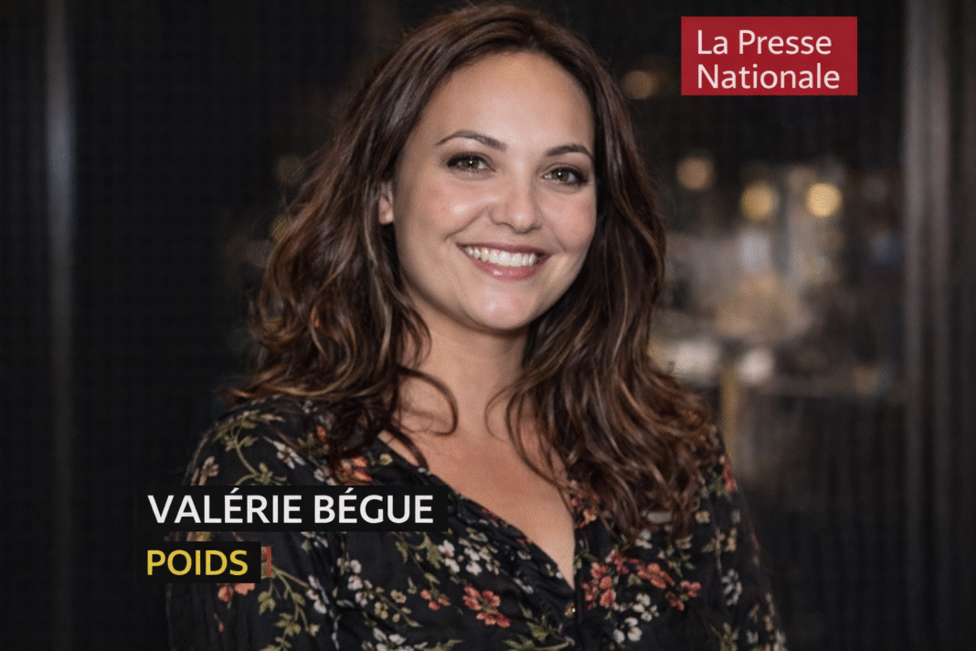 Valérie Bègue poids : 58 kg, 173 cm et 26 kg sous grossesse